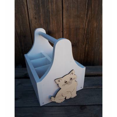 Kot dekor do decoupage