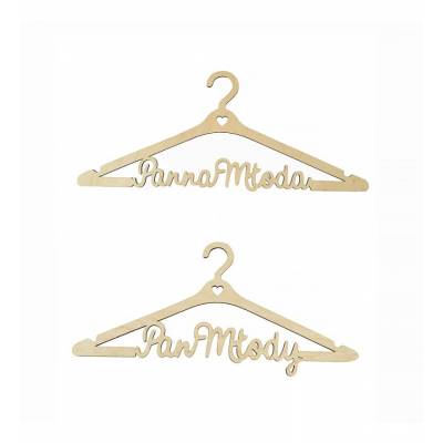 Komplet drewnianych...