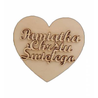 Serce drewniane pamiątka...