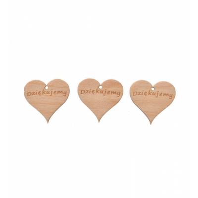 Podziękowanie serce grawer...