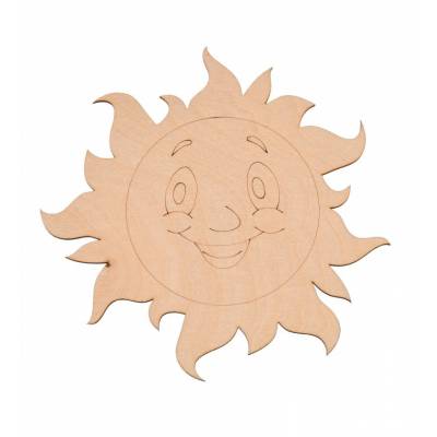 Drewniane słońce decoupage...