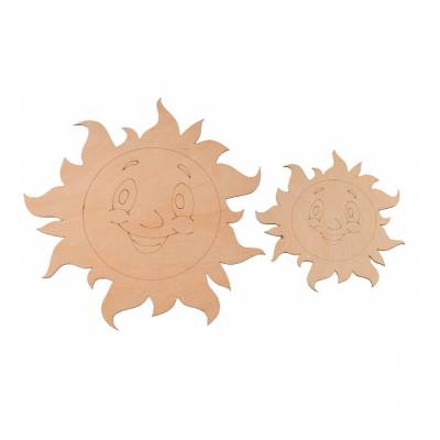 Drewniane słońce decoupage...