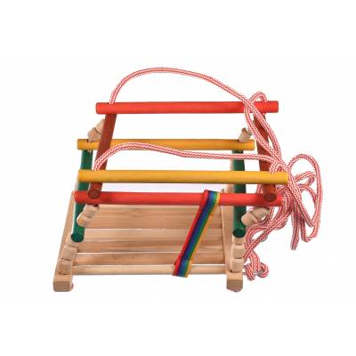 Drewniana huśtawka dla...