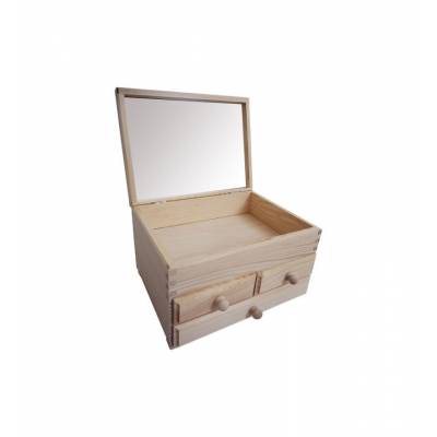 Szkatułka drewniana z...