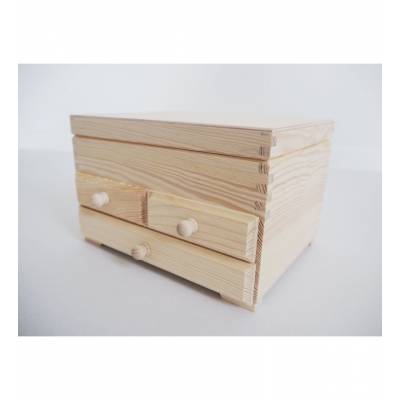 Szkatułka drewniana z...