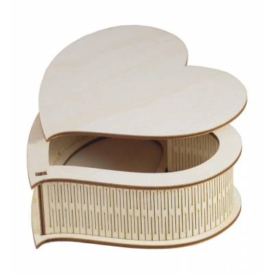 Pudełko drewniane serce...