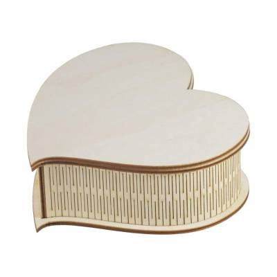 Pudełko drewniane serce...