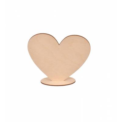 Serce na podstawce dekor