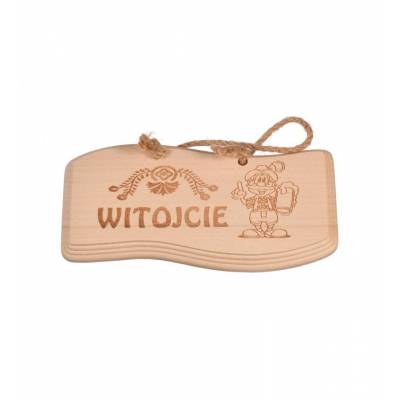 Tabliczka drewniana na...