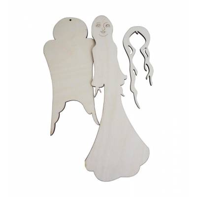 Drewniany anioł zawieszka...