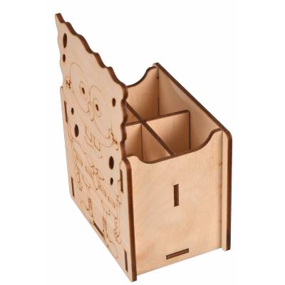 Drewniany organizer na...