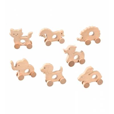 Drewniana ozdoba kotek na...