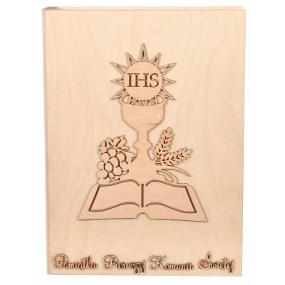 Drewniane pudełko na biblię...