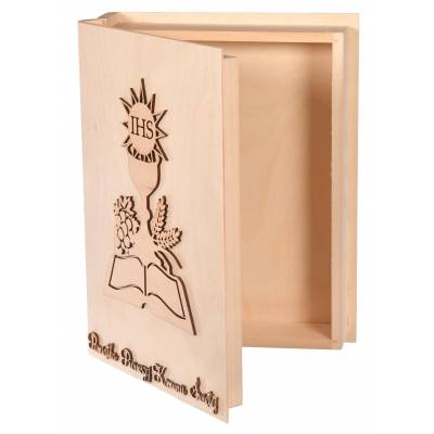 Drewniane pudełko na biblię...