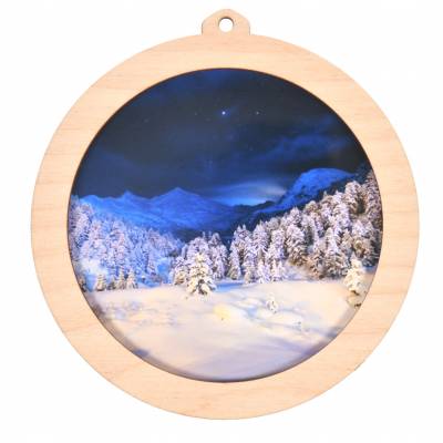 Drewniana zawieszka na...