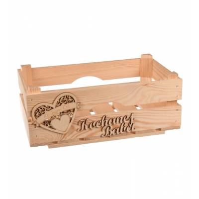 Drewniany koszyk prezentowy...