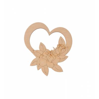 Drewniana ozdoba serce z...