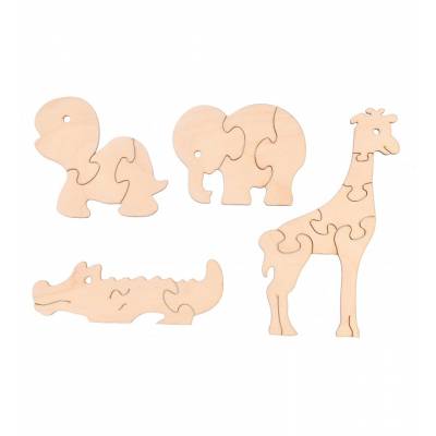 Drewniane puzzle zwierzątka...