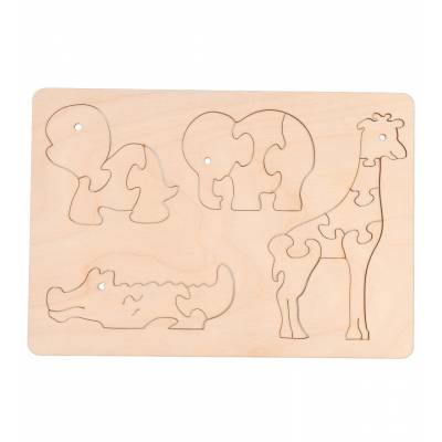 Drewniane puzzle zwierzątka...