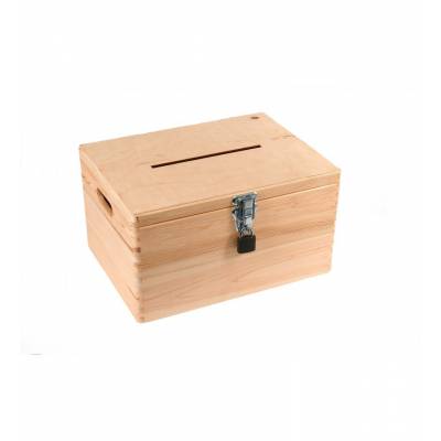 Pudełko na koperty z kłódką