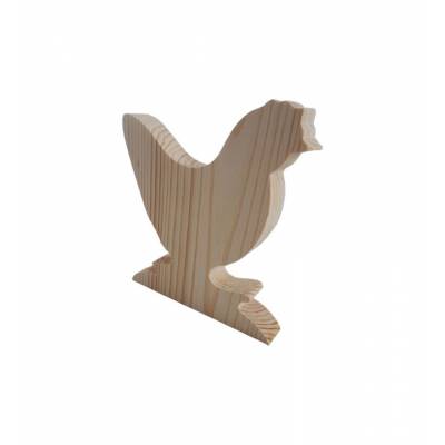 Drewniany szablon kura na...