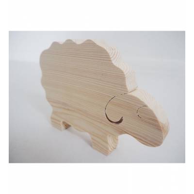 Drewniany baranek dekor do...