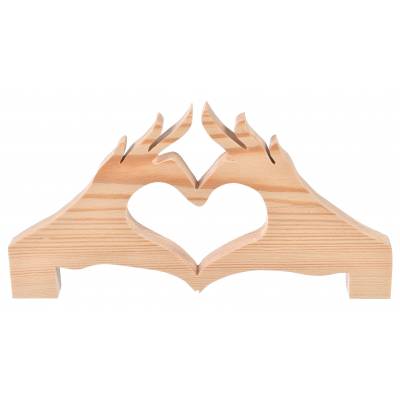 Serce drewniane dekoracja...