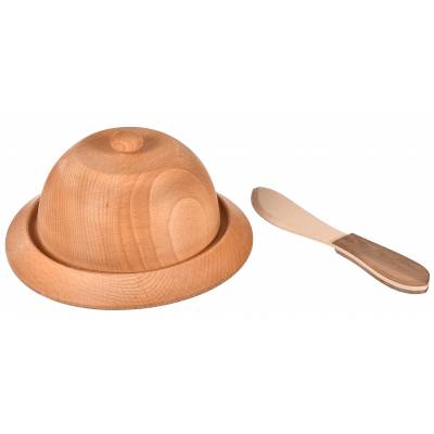 Drewniany pojemnik na masło...