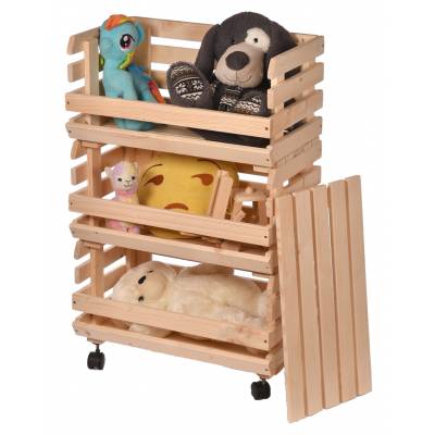 Skrzynia regał drewniany na...