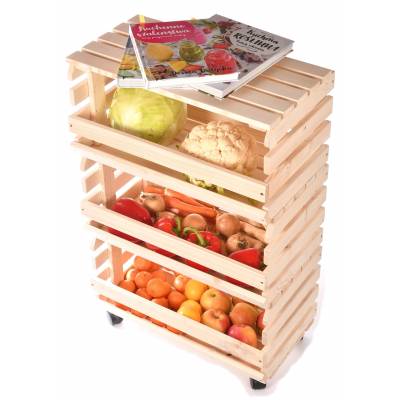 Skrzynia regał drewniany na...