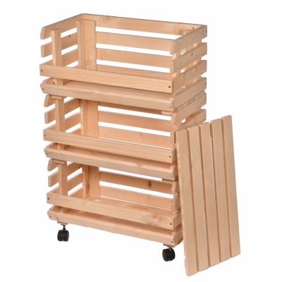 Skrzynia regał drewniany na...