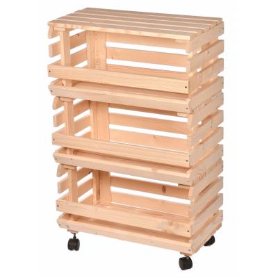 Skrzynia regał drewniany na...