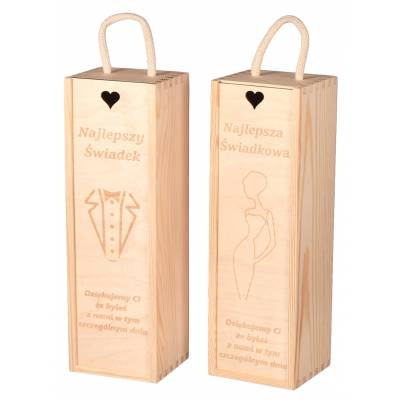 Pudełko drewniane na wino...