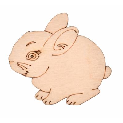 Zając drewniany ozdoba...