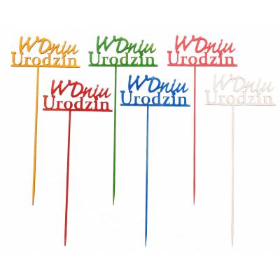 Kolorowy topper urodzinowy