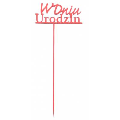 Kolorowy topper urodzinowy