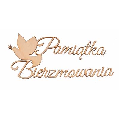 Napis drewniany PAMIĄTKA...