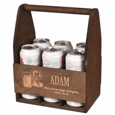 Drewniane brązowe nosidło...