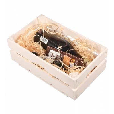 Drewniana skrzynka biała...