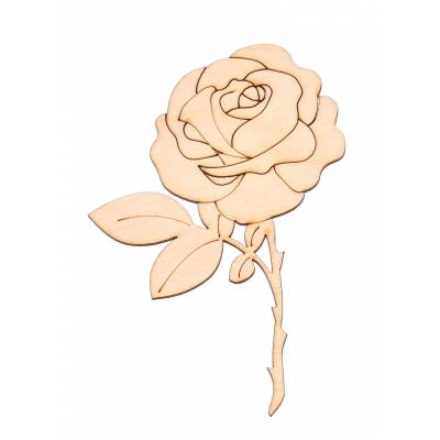 Drewniana ozdoba róża do...