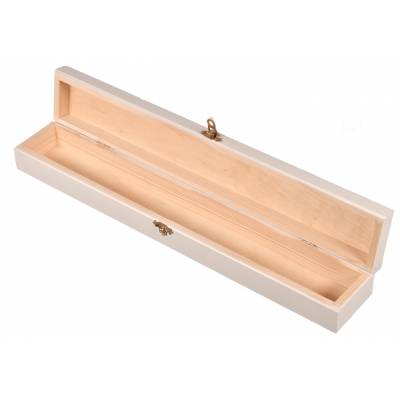 Białe drewniane pudełko na...