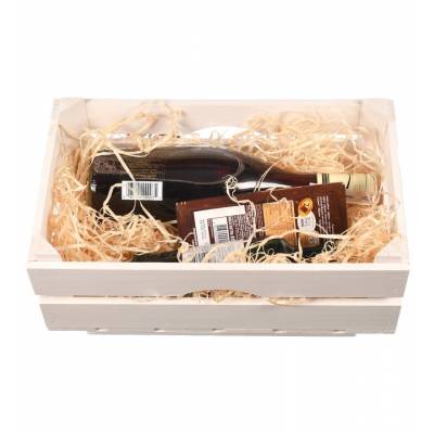 Drewniana skrzynka biała...