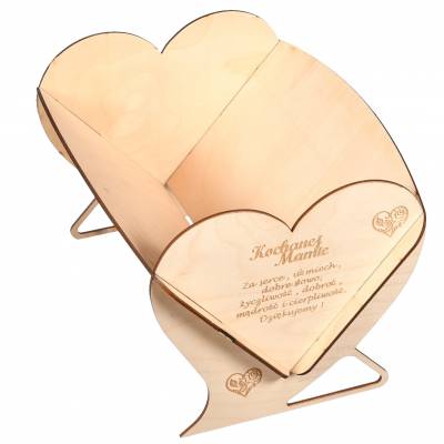 Drewniany kosz prezentowy...