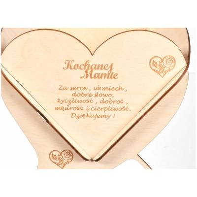 Drewniany kosz prezentowy...