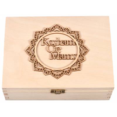 Drewniane pudełko z...