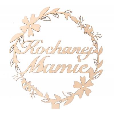 Topper drewniany z napisem...