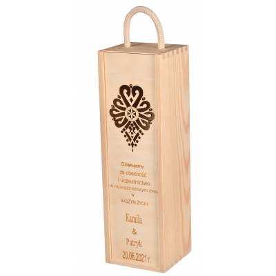 Pudełko skrzynka na wino...