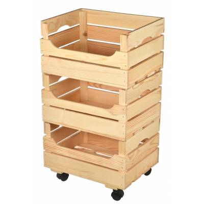 Drewniany regał na warzywa...