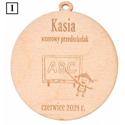 Medal drewniany dla...