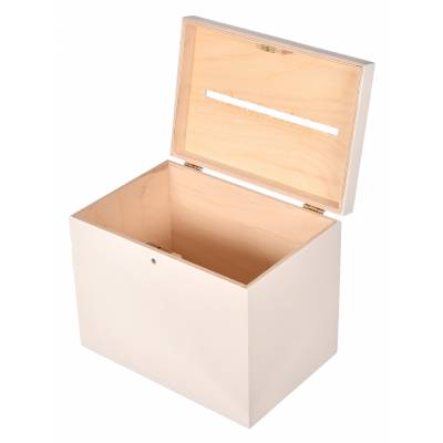 Białe drewniane pudełko na...